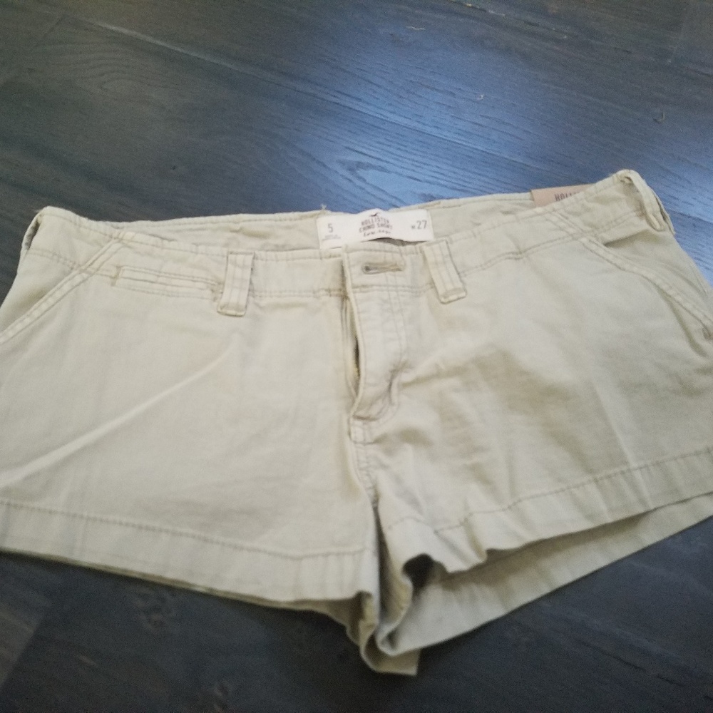 Hollister Khaki Twill Shorts
